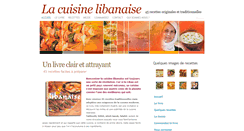 Desktop Screenshot of cuisineliban.com